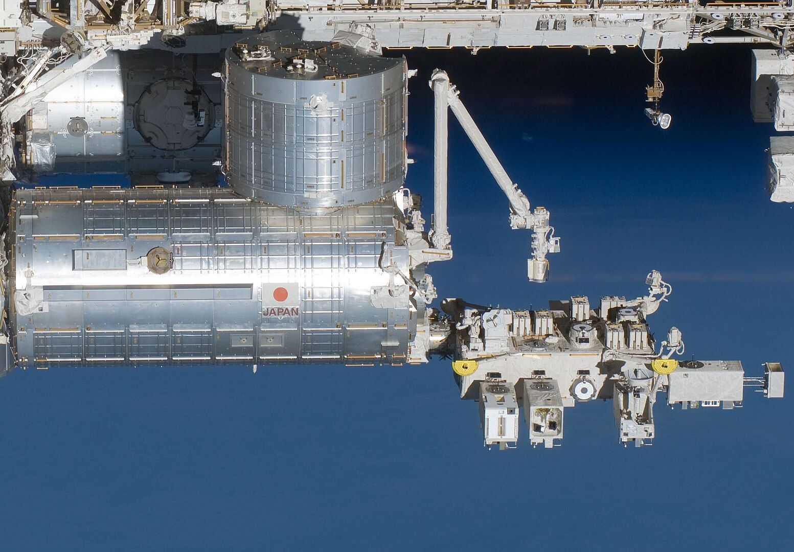 The Japanese Experiment Module attached to the International space station.