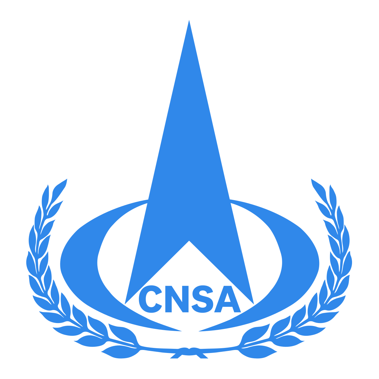 The logo of the China National Space Administration.