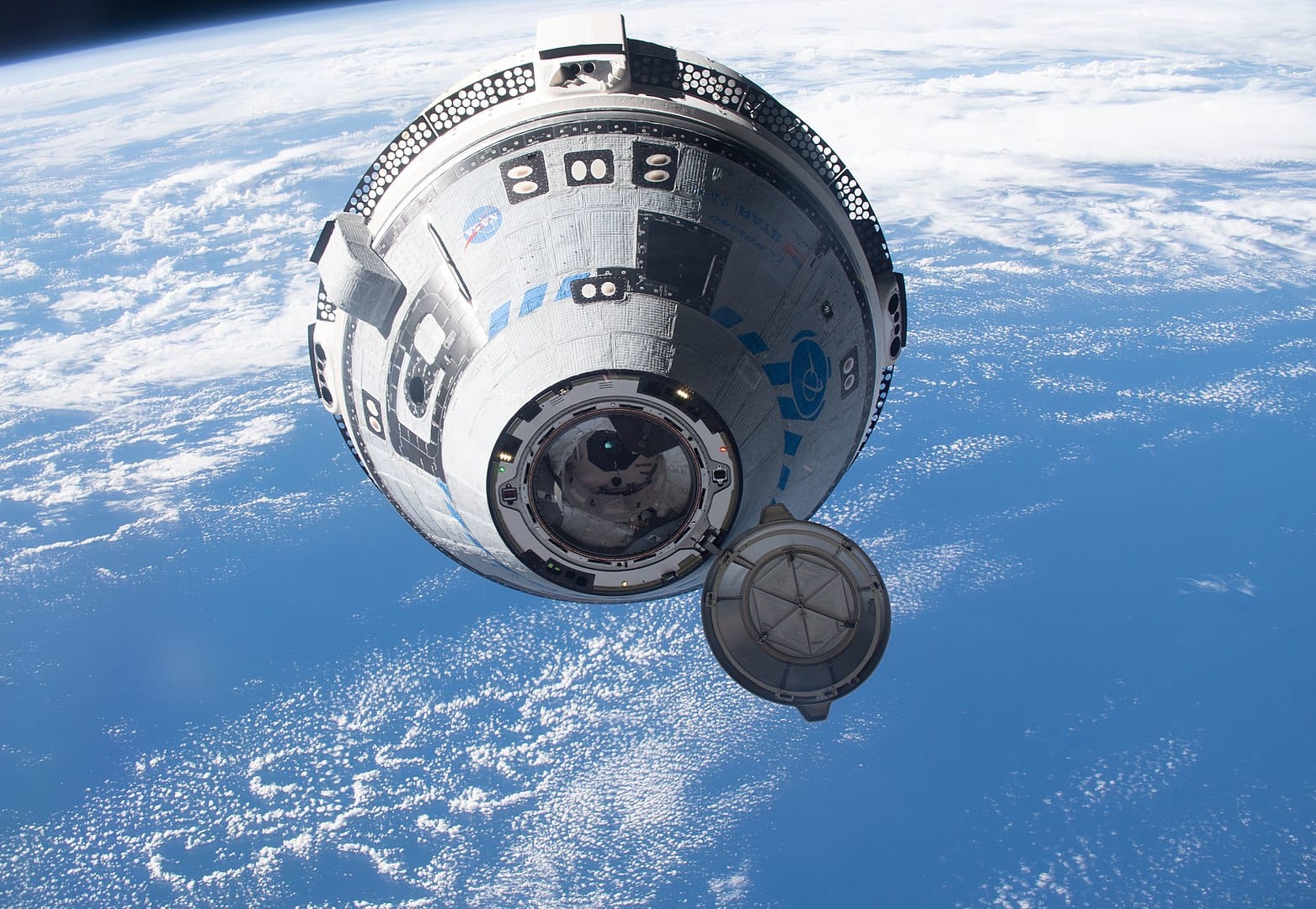 Boeing's Starliner while docking with the International Space Station. ©NASA