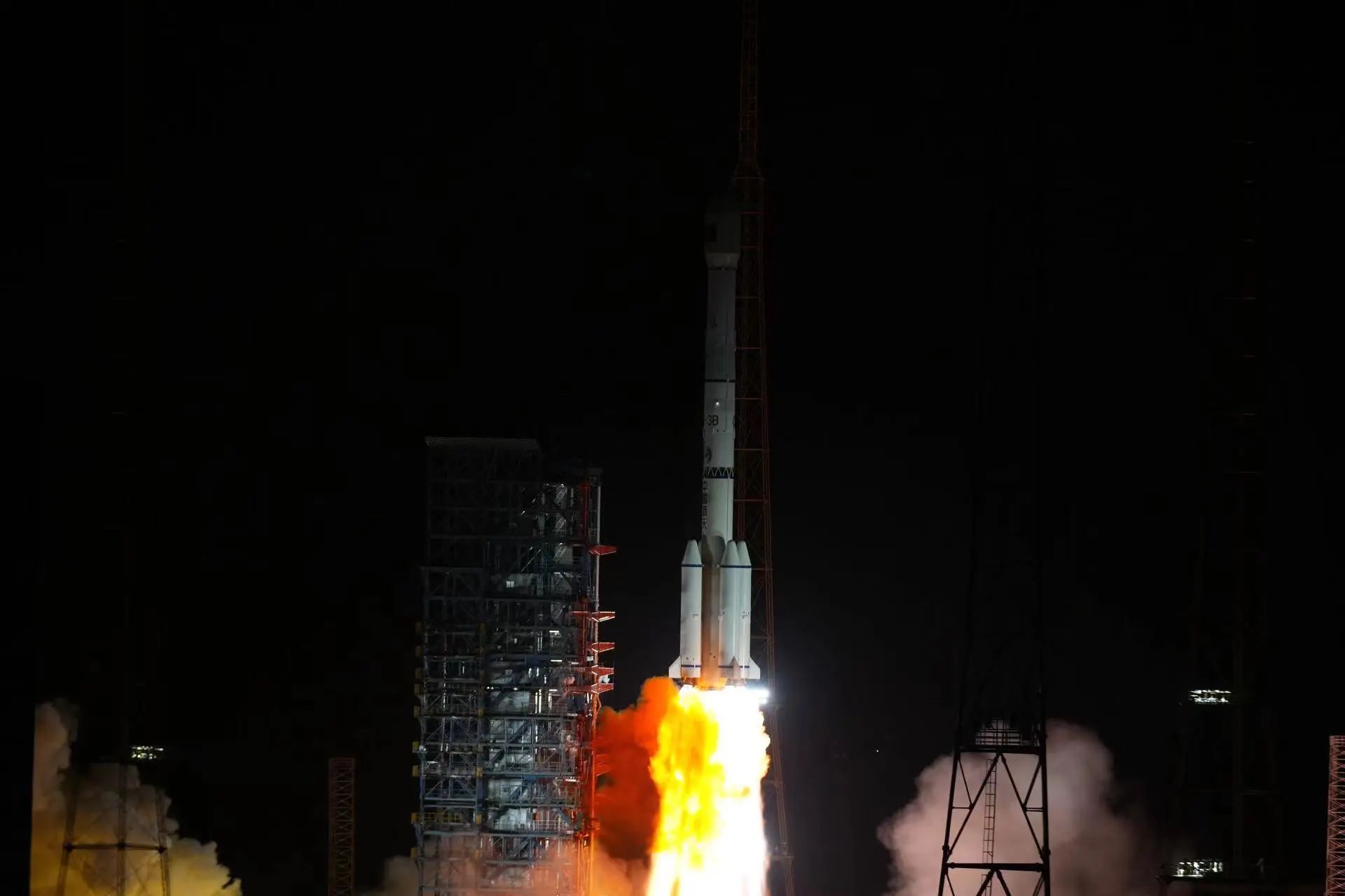 The Long March 3B/E lifting off from Xichang Satellite Launch Center. ©Chen Haojie/Xinhua