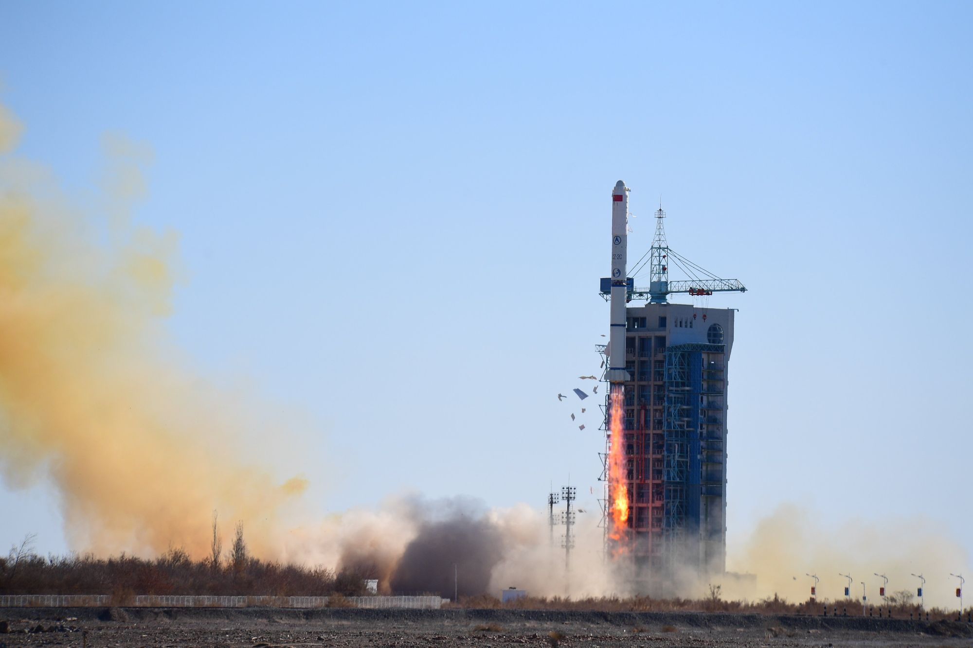 Long March 2C lifting off from Jiuquan Satellite Launch Center. ©Zhang Jiuping