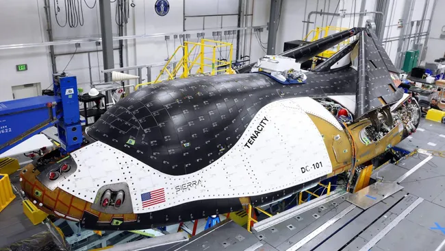 Dream Chaser 'Tenacity' during its construction. ©Sierra Space