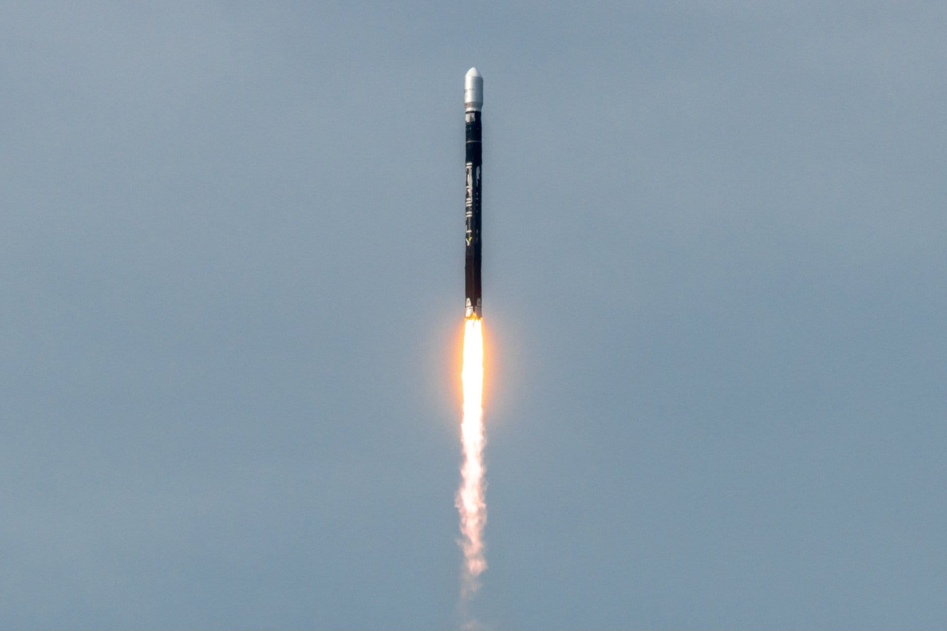 Firefly Alpha during first-stage flight for Fly the Lightning. ©Firefly Aerospace/Trevor Mahlmann