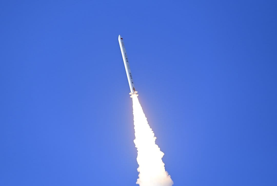 Hyperbola-1 carrying DEAR-1 during first stage flight.