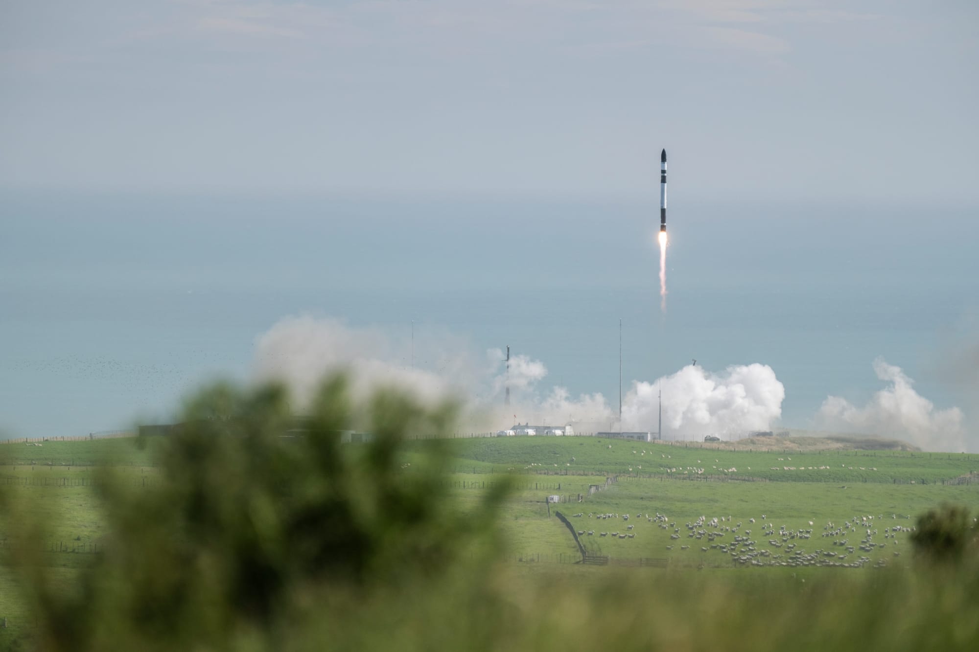 Rocket Lab's Electron lifting off from LC-1 in New Zealand. ©Rocket Lab