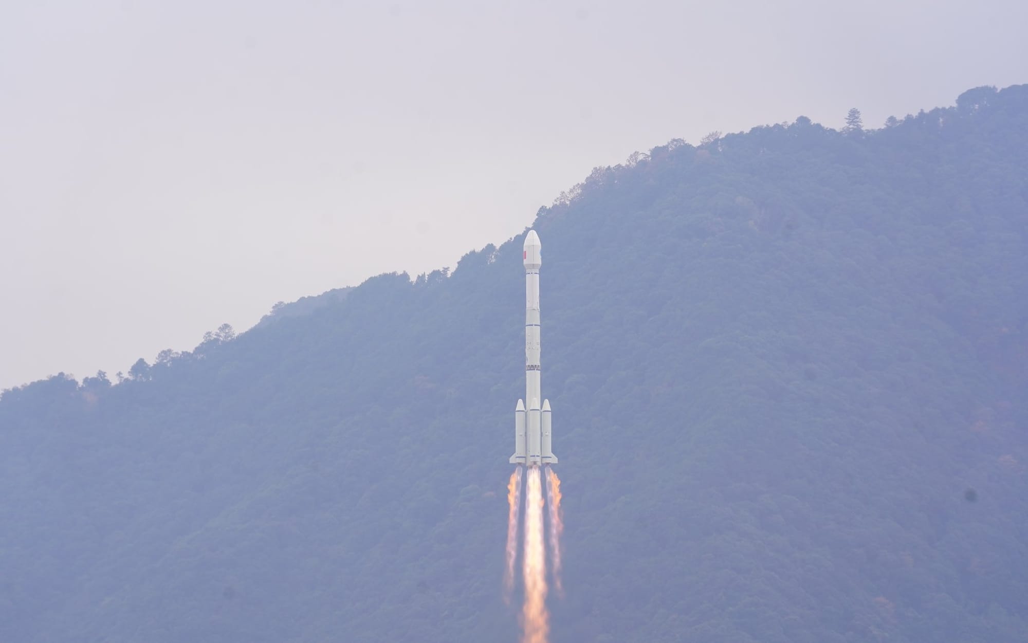 Long March 3B lifting off from its launch pad at the Xichang Satellite Launch Center with Beidou-3 M25 & M26.