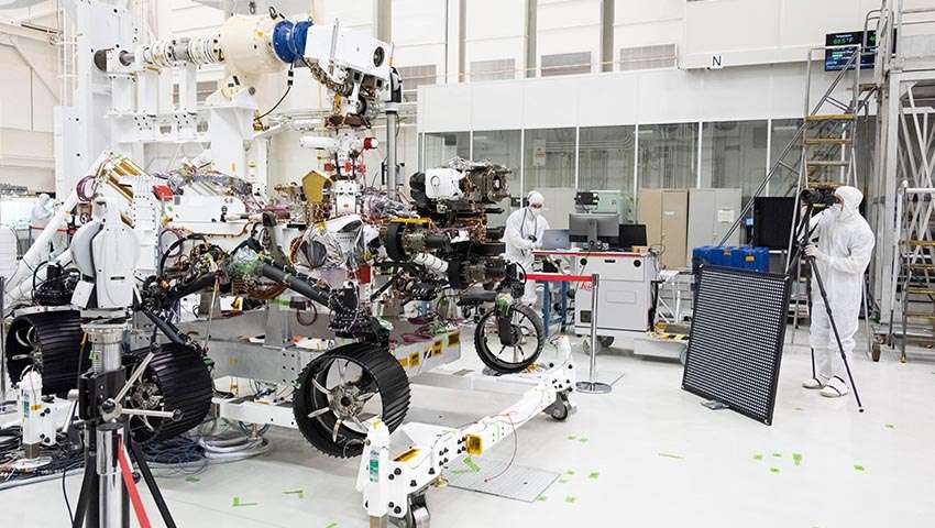NASA's Perseverance rover at JPL.