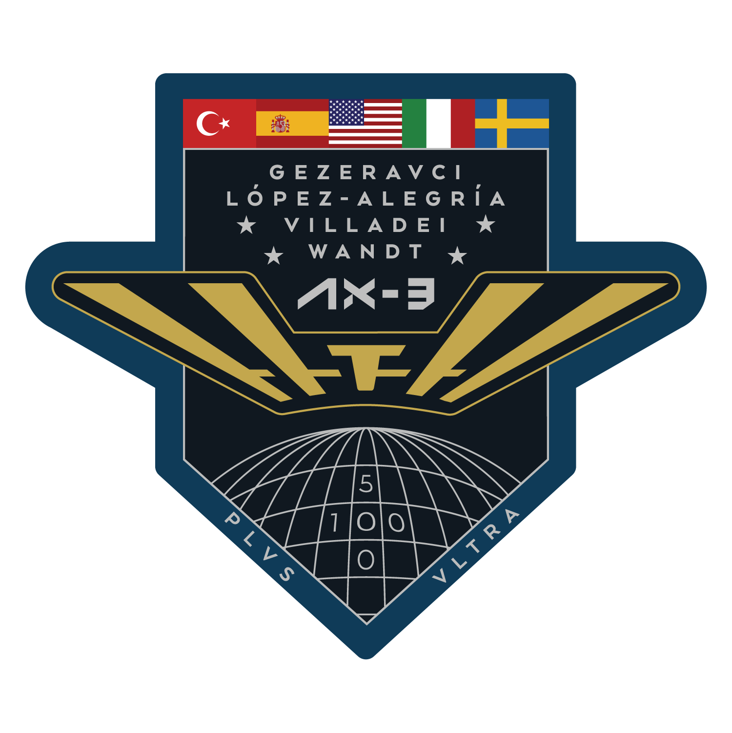 The Axiom-3 mission patch. ©Axiom Space