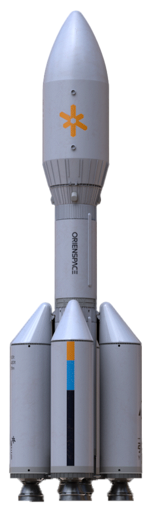 A render of Gravity-1 in its launch configuration. ©OrienSpace