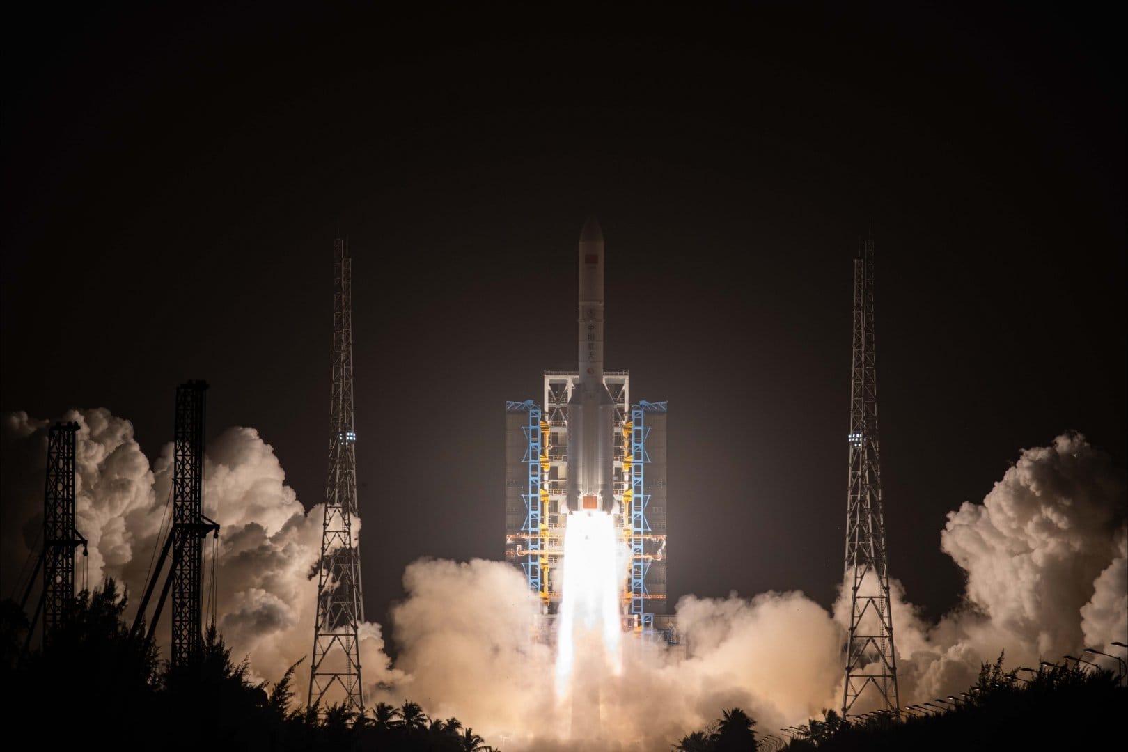 A Long March 5 lifting off from the Wenchang Space Launch Site.