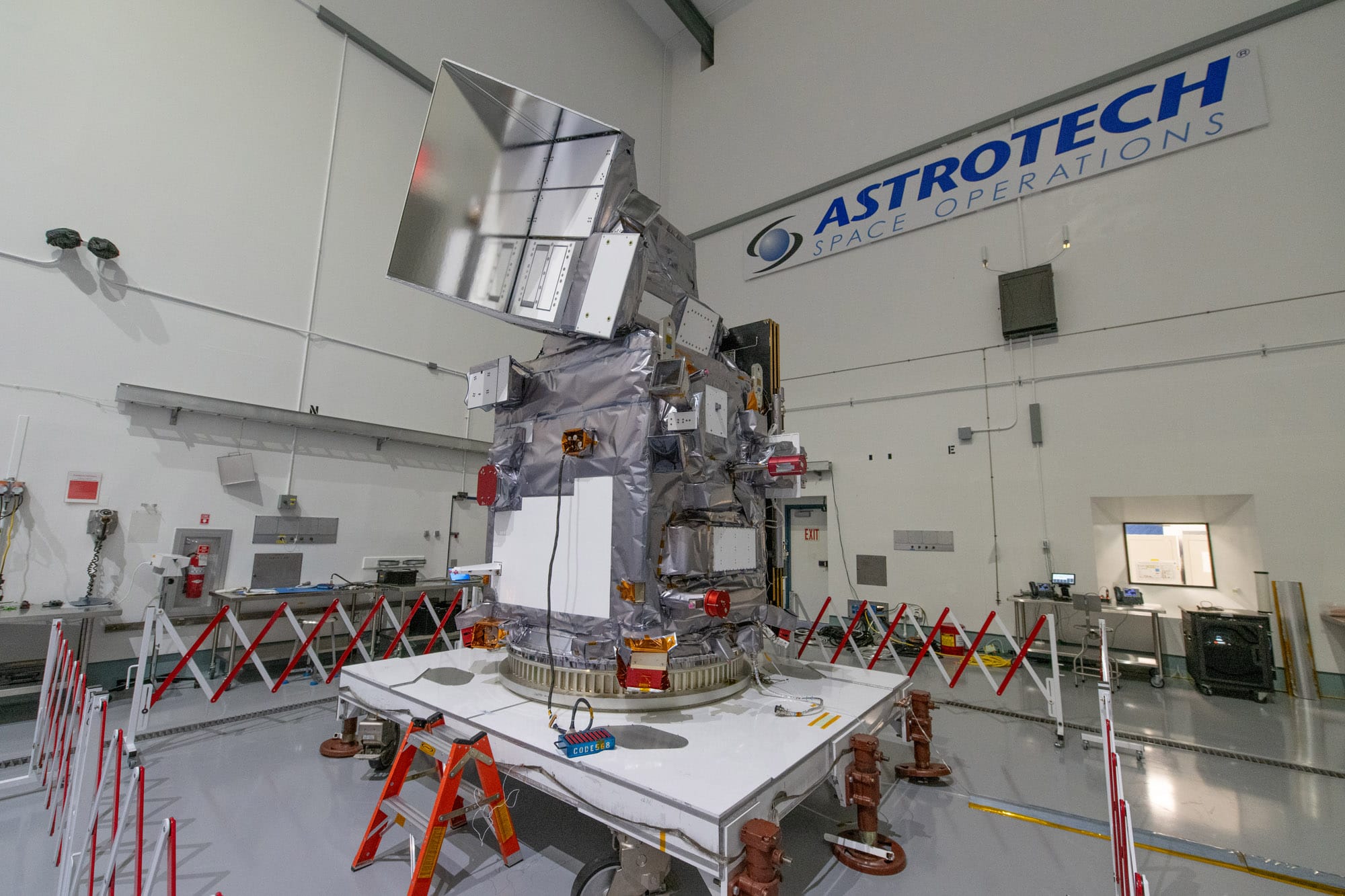 PACE Observatory at Astrotech prior to encapsulation in its payload fairing. ©NASA