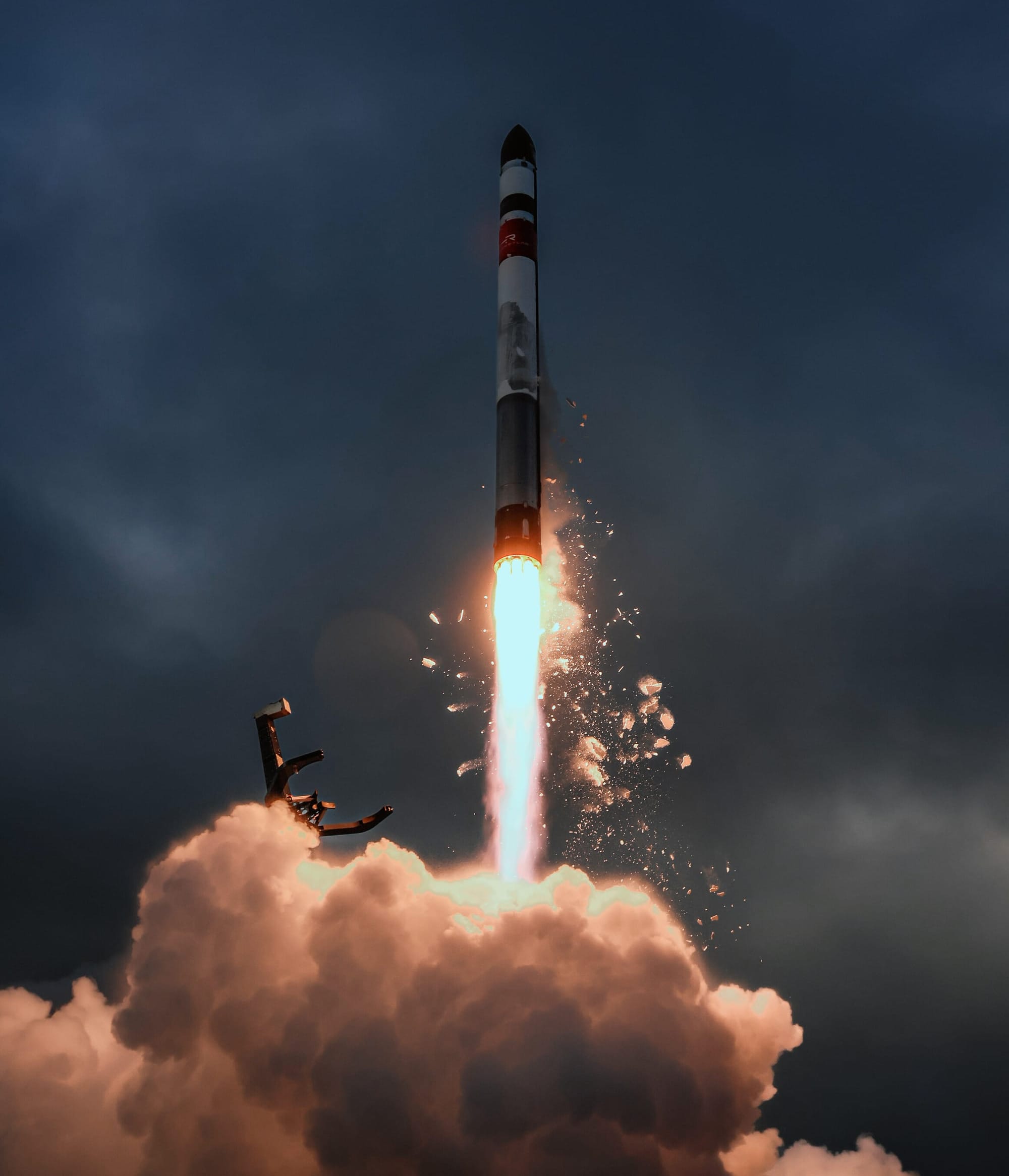 Electron lifting off from Launch Complex 1. ©Rocket Lab