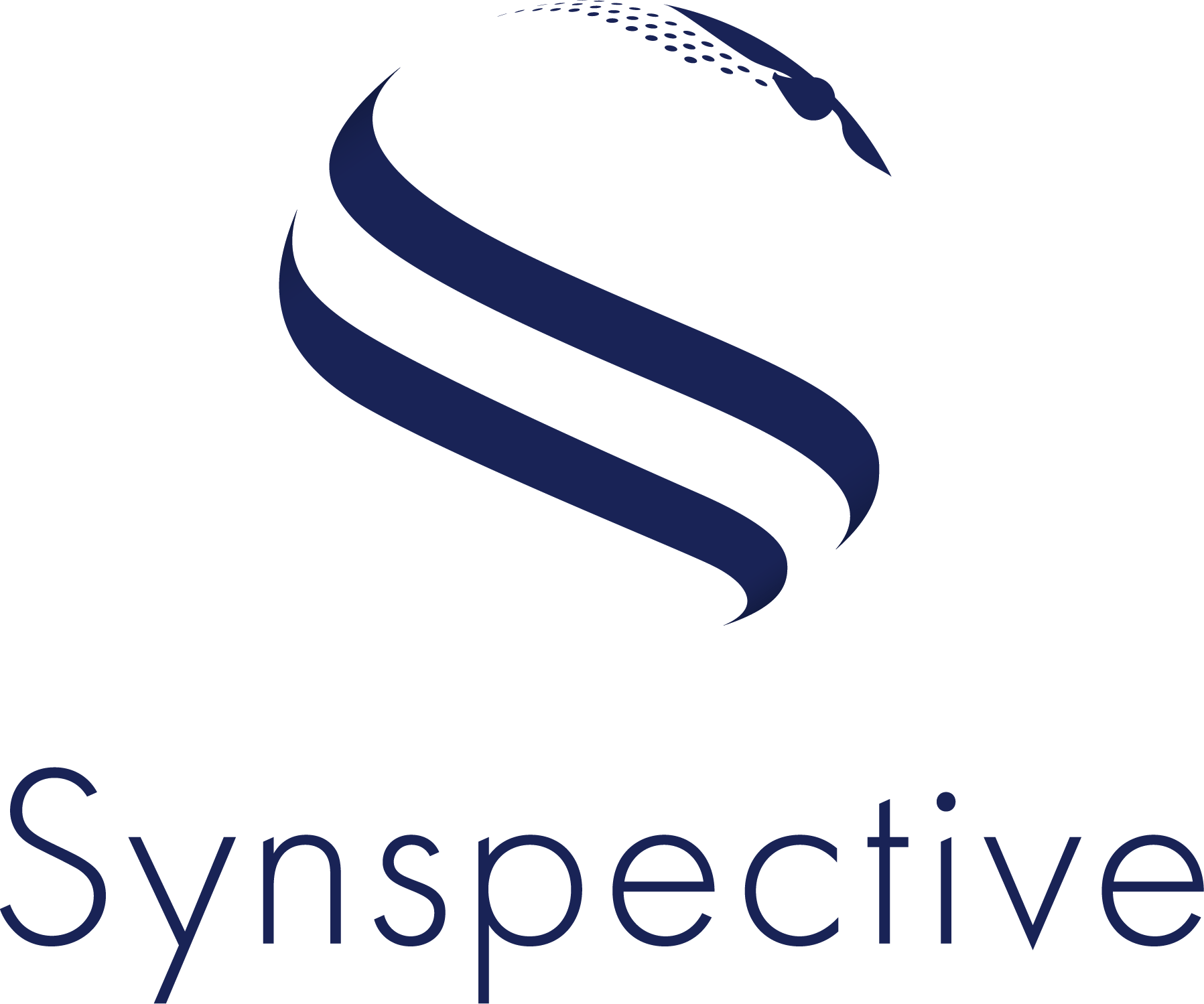 The logo of Synspective.