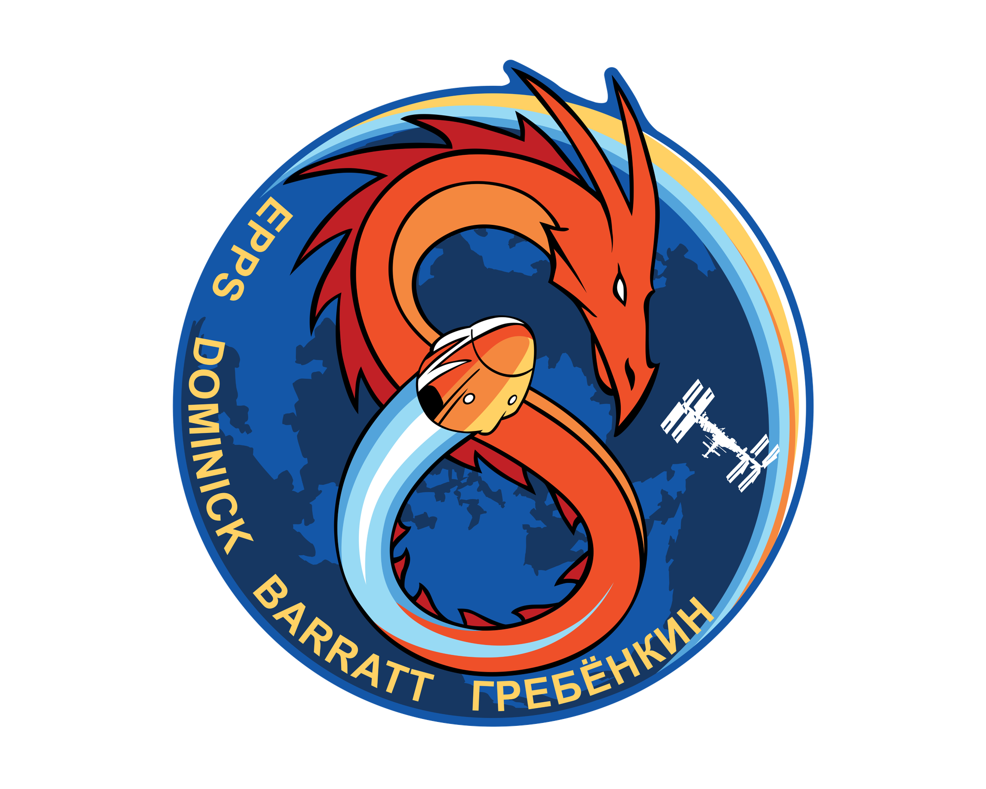 The mission patch for the Crew-8 mission. ©NASA