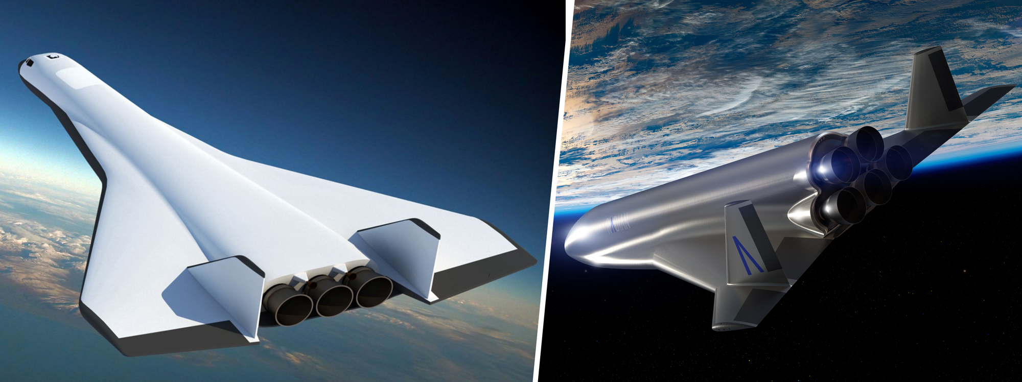 Radian One's 2022 design (left) and Radian One's 2024 design (right). ©Radian Aerospace