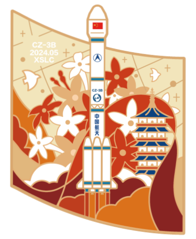 The launch mission patch for the Long March 3B/E Y96.