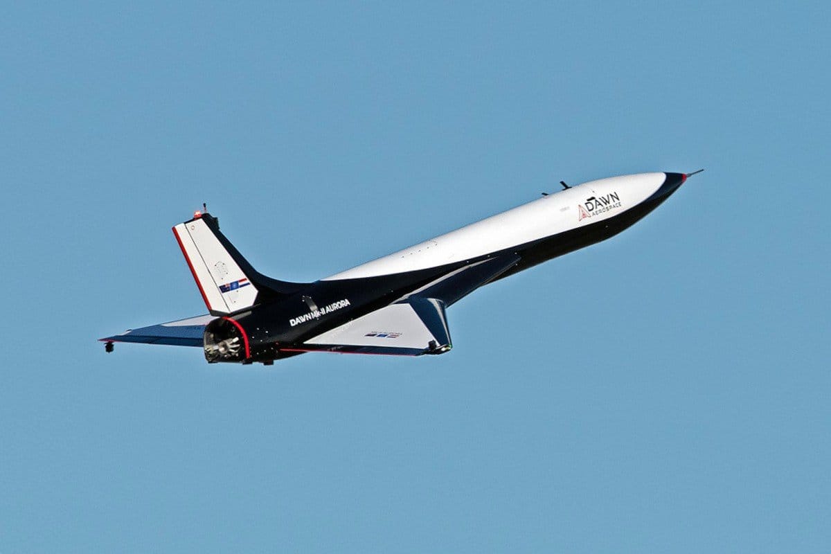 Dawn Aerospace's Mk-II Aurora test aircraft during a test flight. ©Dawn Aerospace