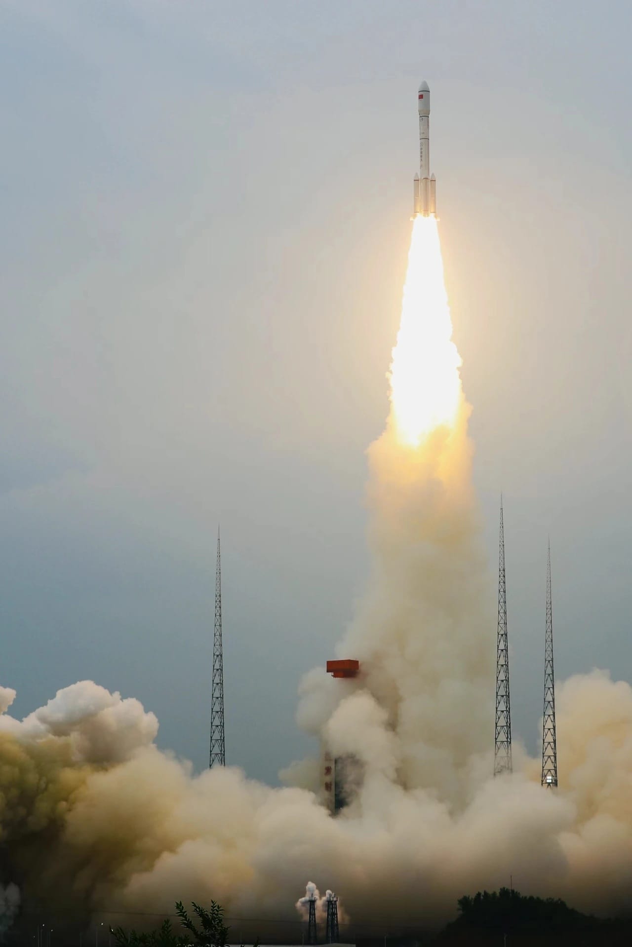 The Long March 6A Y7 vehicle lifting off from the Taiyuan Satellite Launch Center.