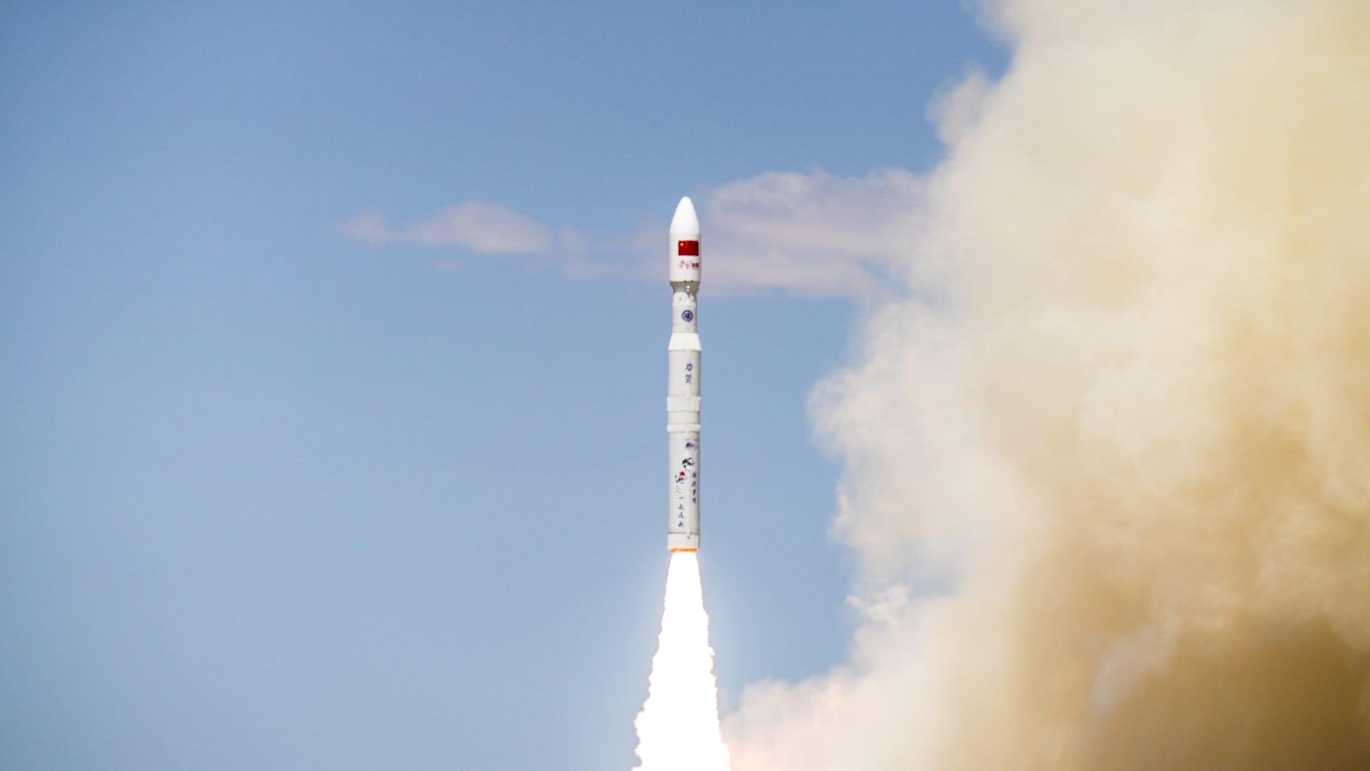 Kinetica-1 during first-stage flight after lifting off from the Jiuquan Satellite Launch Center. ©CAS Space