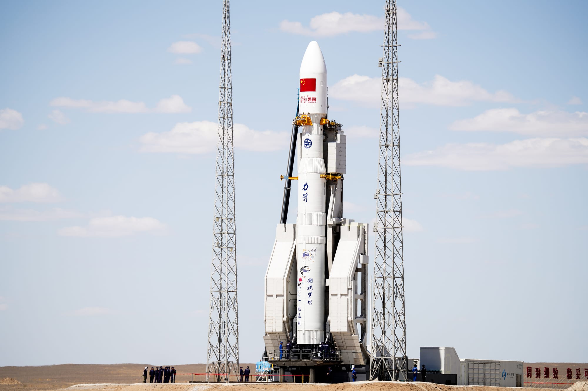 Kinetica-1 on its launch pad at the Jiuquan Satellite Launch Center. ©CAS Space