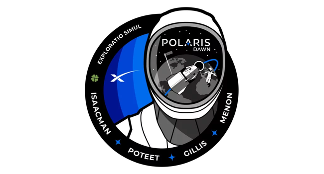 The patch for the Polaris Dawn mission.