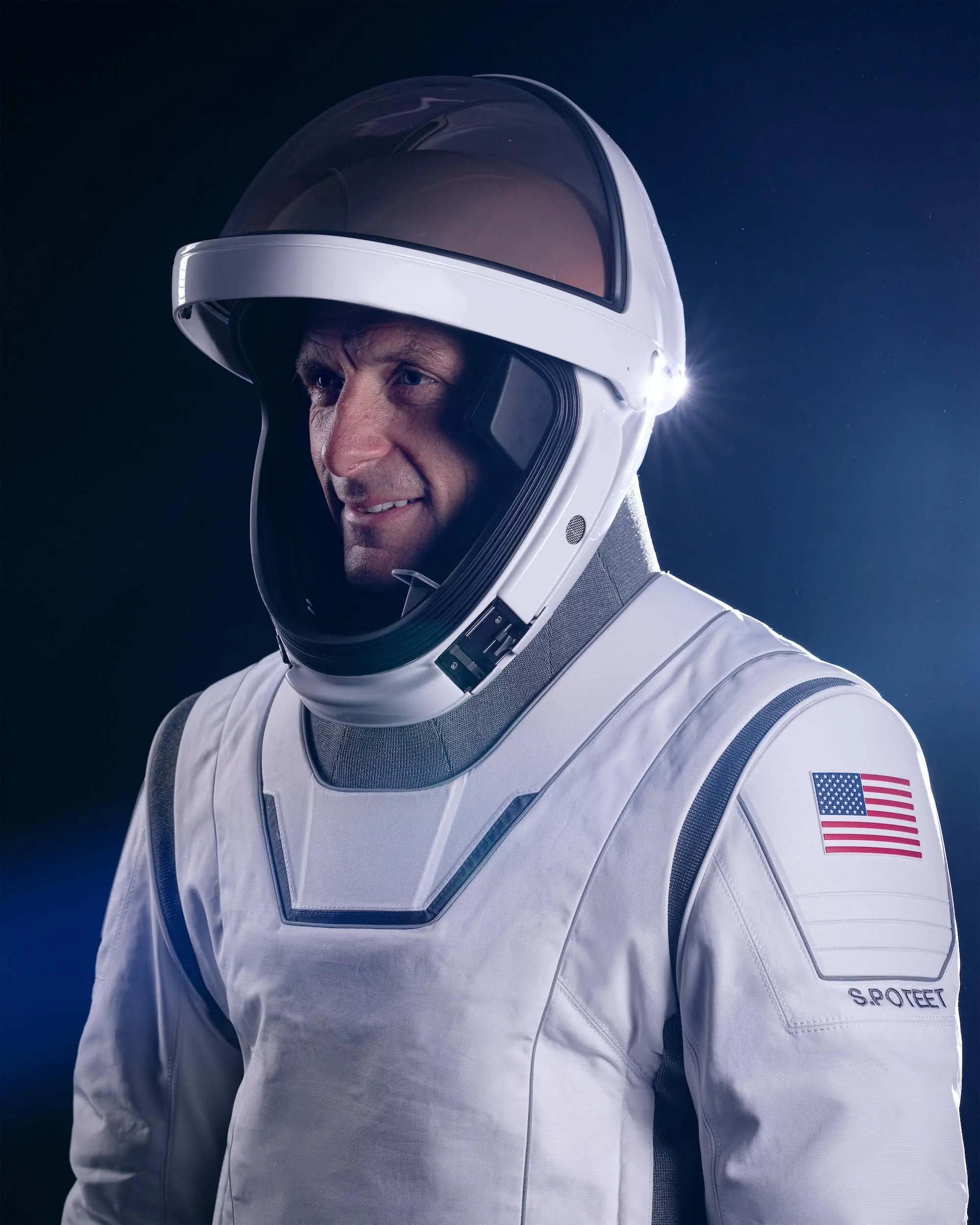 Scott Poteet in his Polaris Dawn spacesuit. ©Polaris Program