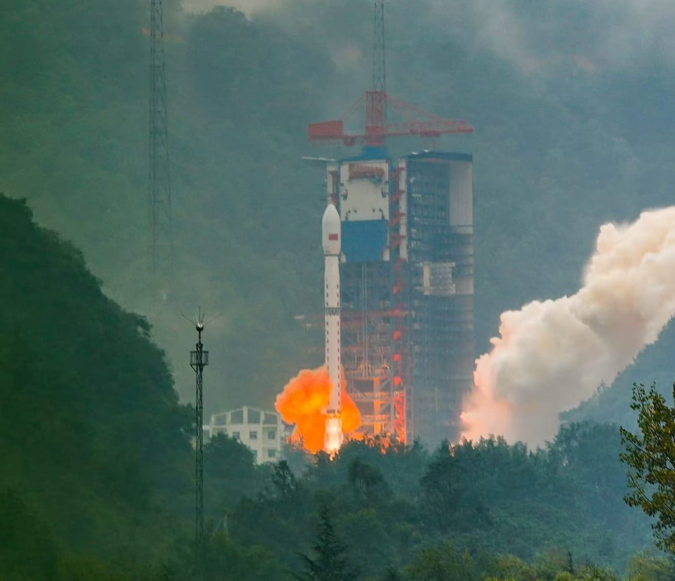 The Long March 4B lifting off from the Xichang Satellite Launch Center on September 3rd.