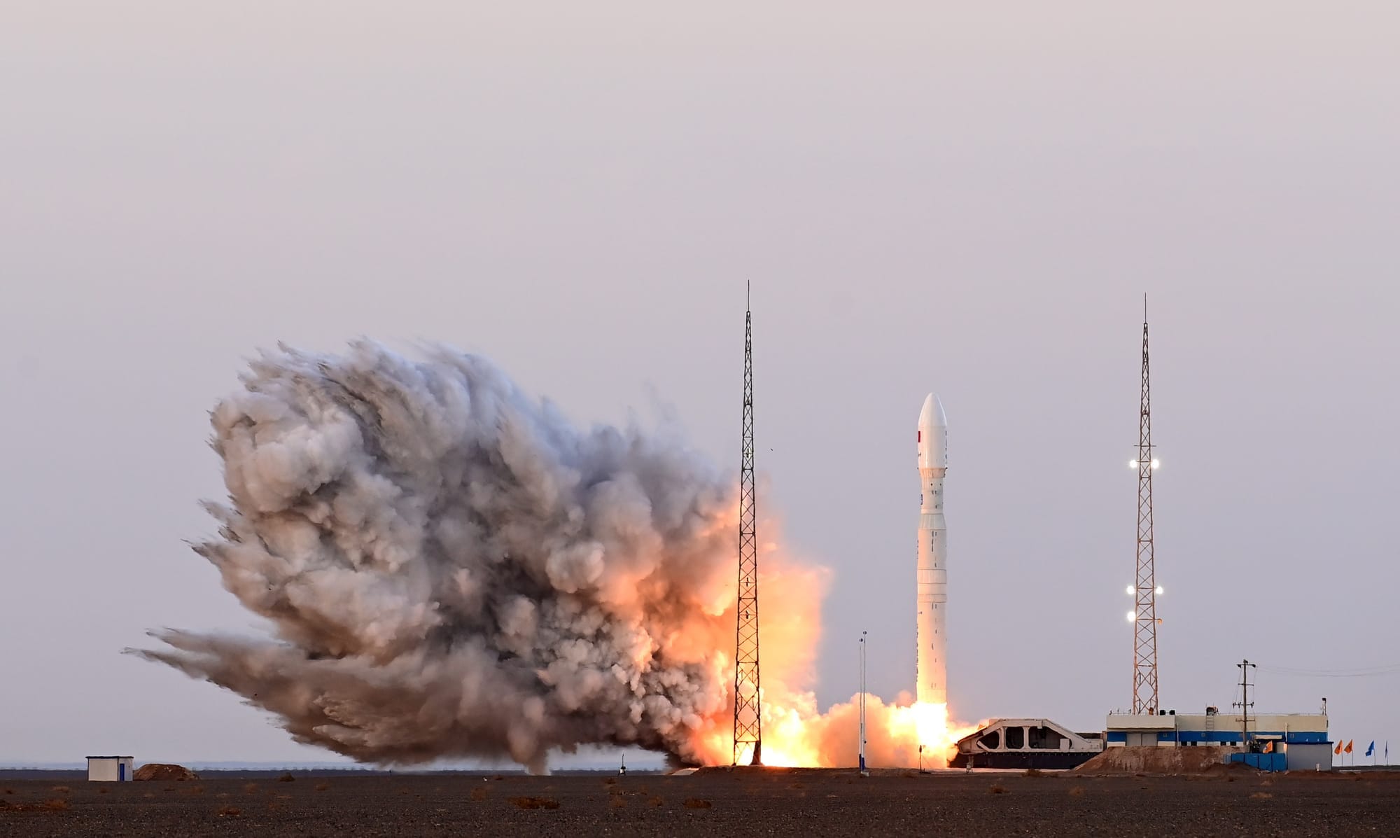 Kinetica-1 lifting off from Launch Site 130 at the Jiuquan Satellite Launch Center.