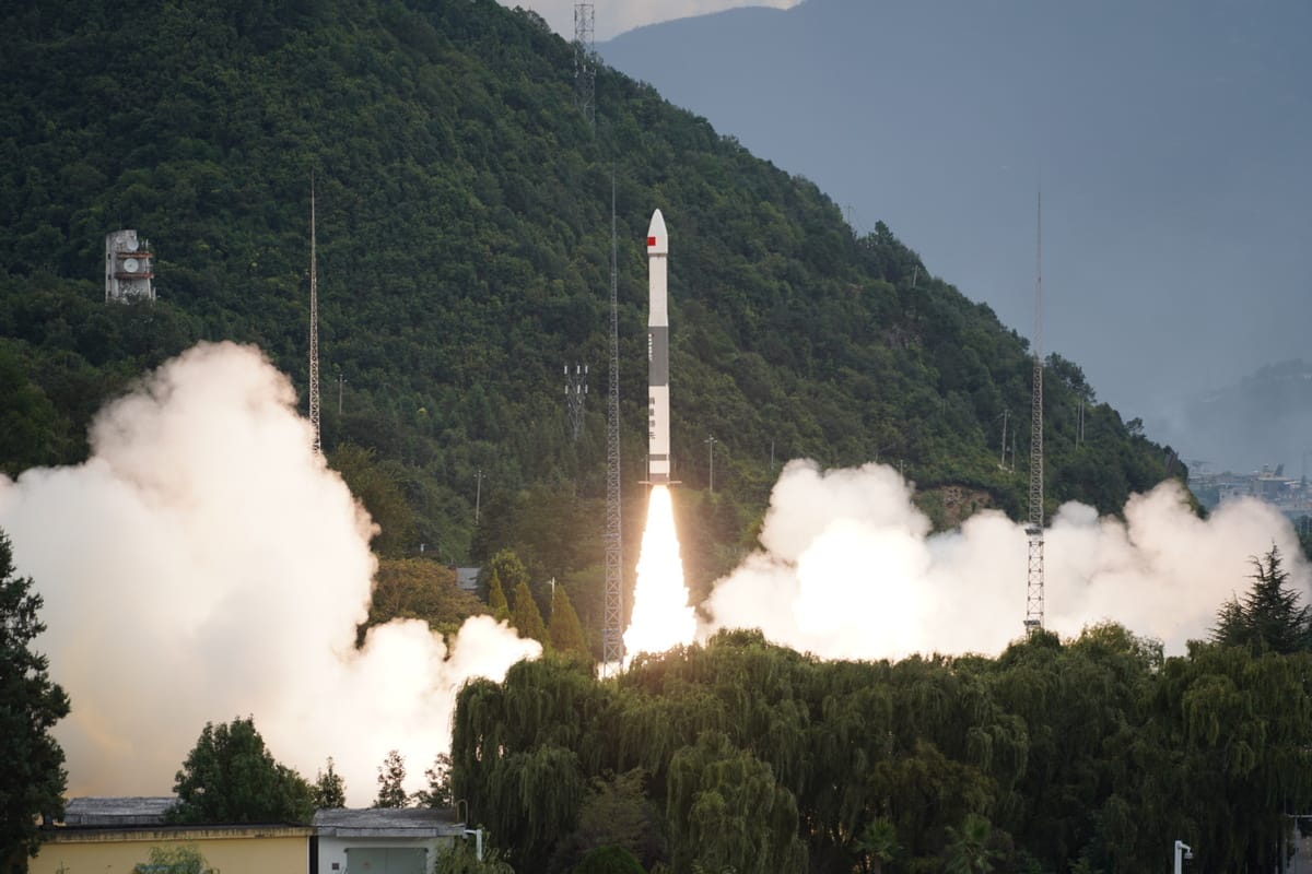 Kuaizhou-1A lifting off from the Xichang Satellite Launch Center on September 20th.