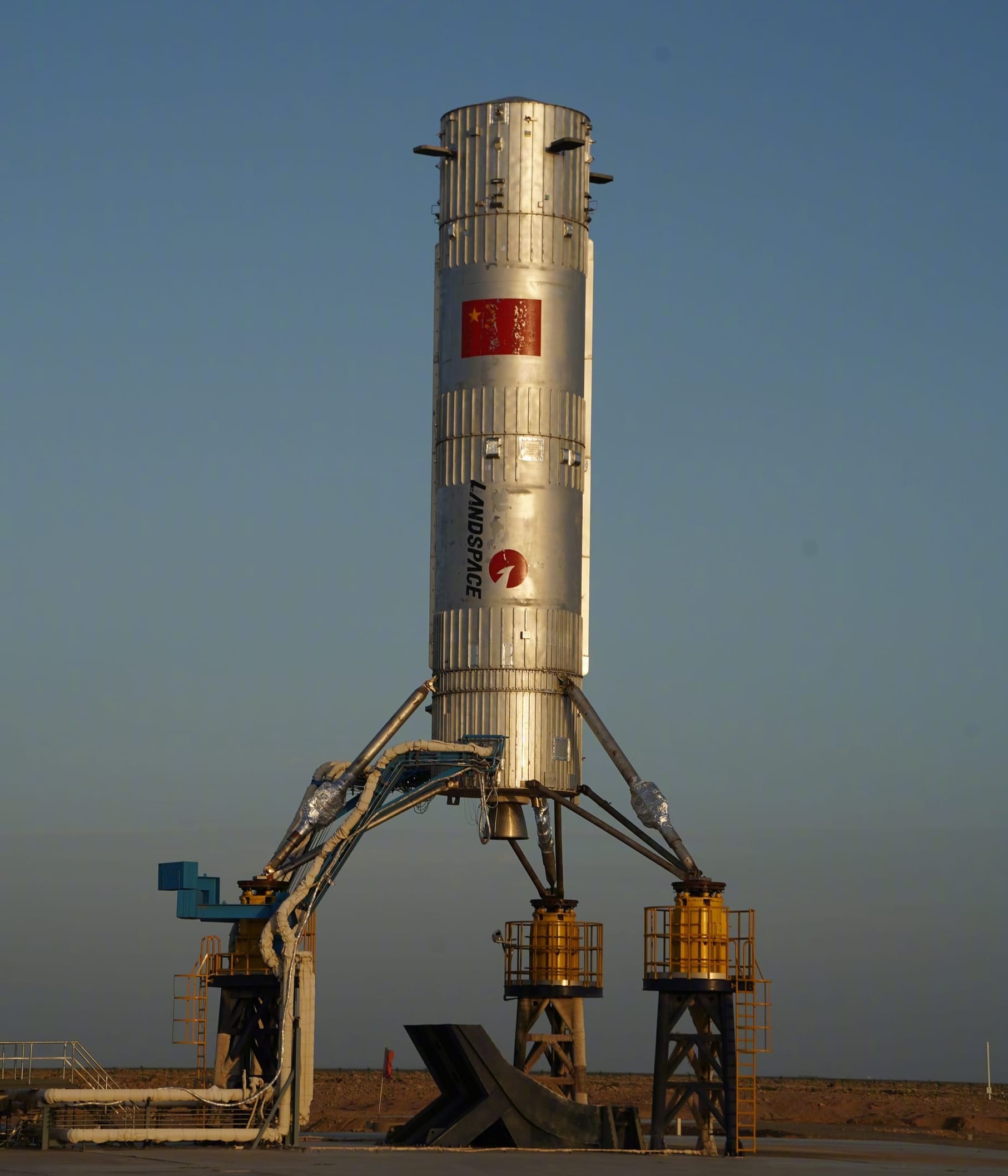 LandSpace's Zhuque-3 VTVL-1 vehicle ahead of its second hop. ©LandSpace