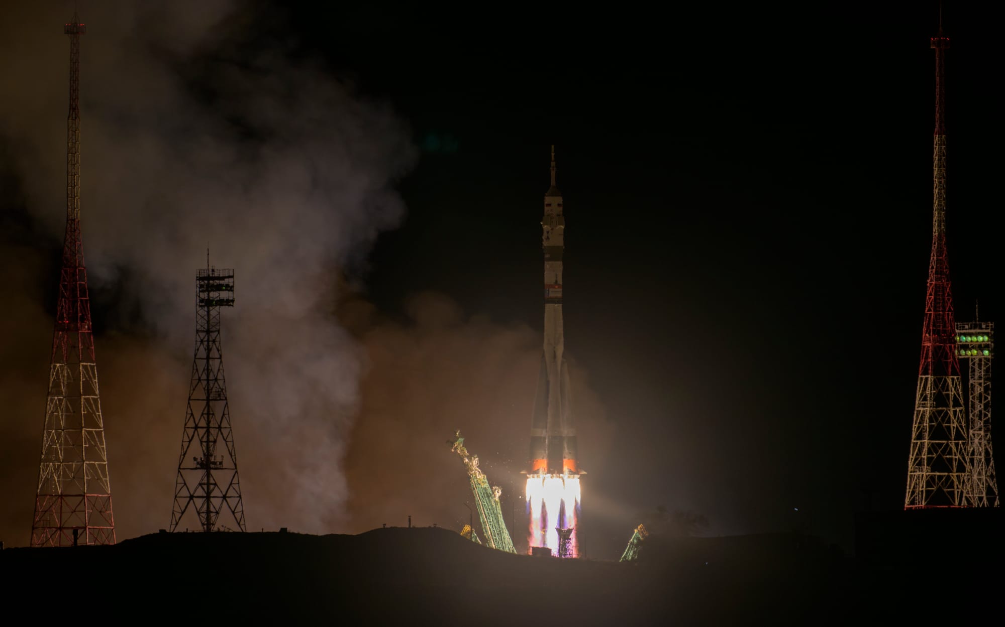 Soyuz 2.1a lifting off from the Baikonur Cosmodrome carrying Soyuz MS-26. ©Bill Ingalls/NASA