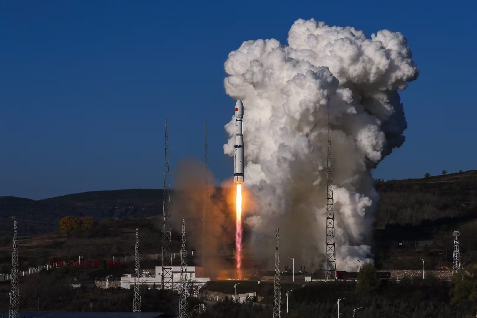 The Long March 6 Y13 vehicle lifting off from Launch Complex 16 at the Taiyuan Satellite Launch Center.