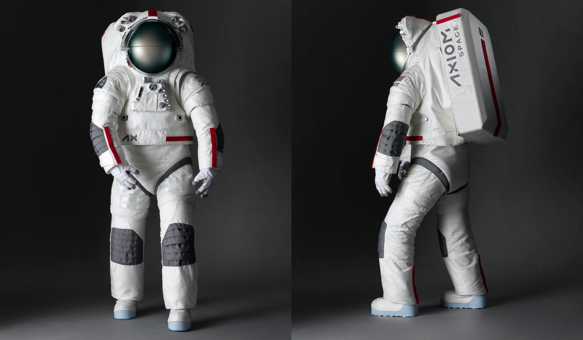 A mockup of Axiom Space's lunar spacesuit. ©Axiom Space