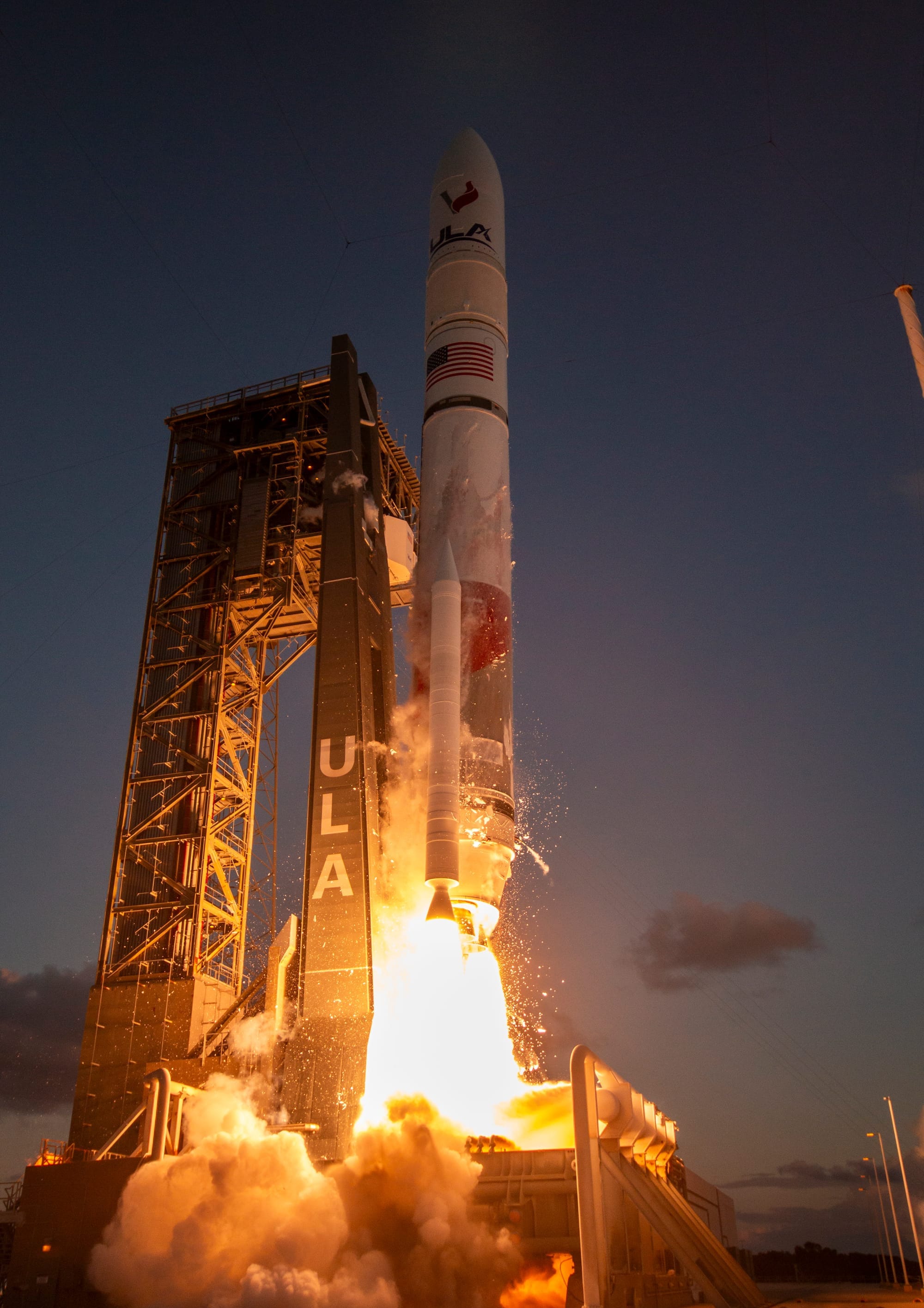 Vulcan lifting off from Space Launch Complex 41 for the Cert-2 mission. ©United Launch Alliance