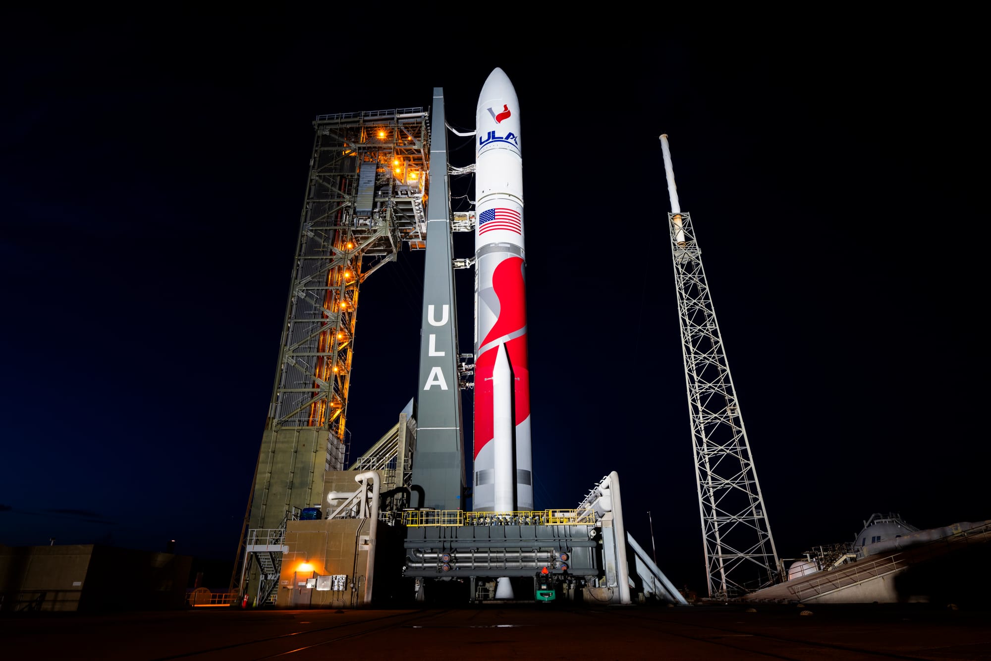 Vulcan at Space Launch Complex 41 during its wet-dress rehearsal on October 1st prior to its second certification mission. ©United Launch AllianceVulcan at Space Launch Complex 41 before its wet-dress rehearsal on October 1st. ©United Launch Alliance