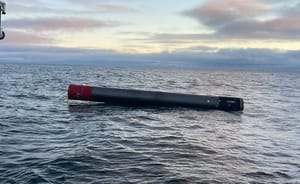 Electron in the ocean after launch. ©Rocket Lab