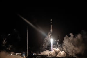 Electron lifting off from Launch Complex 1B. ©Rocket Lab