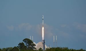 Falcon 9 lifting off from Space Launch Complex 40 for CRS-30. ©Madison Tuttle/NASA