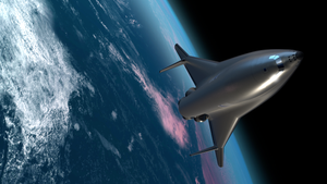 A render of Radian One in low Earth orbit. ©Radian Aerospace