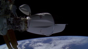 Cargo Dragon V2 docked to the International Space Station during CRS-31. ©Sen